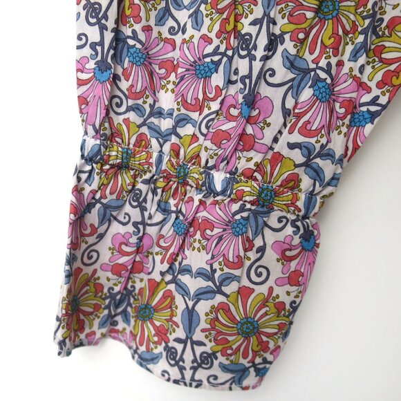 J.Crew x Liberty Honeysuckle Floral Print Blouse Size XXS - Picture 6 of 11